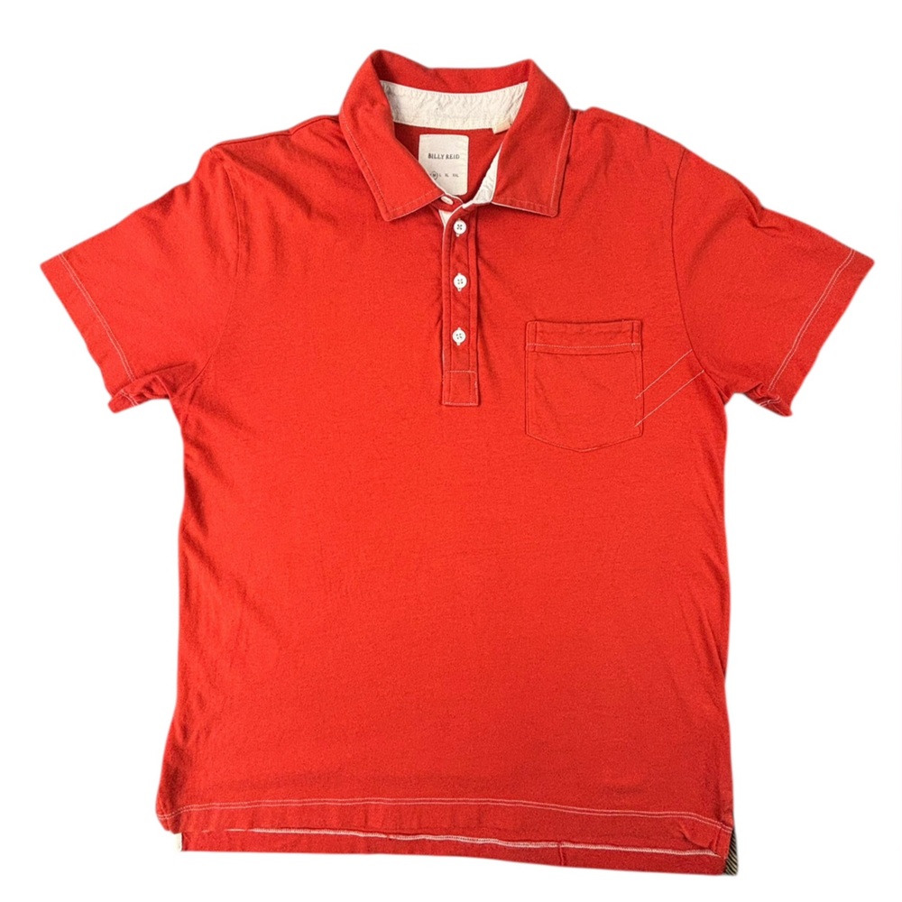 Billy Reid | Pensacola Polo | Brick Red |‎ Medium | Excellent condition!!